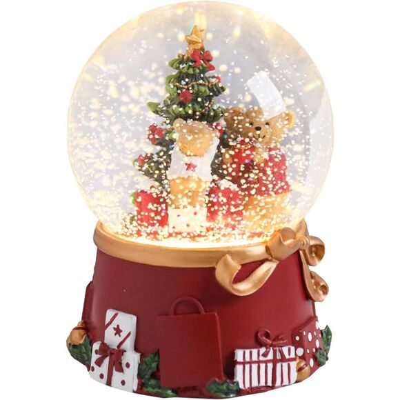 Taman Other - Christmas Snow Globe Christmas Tree with Bear  (No Auto Snowflake)